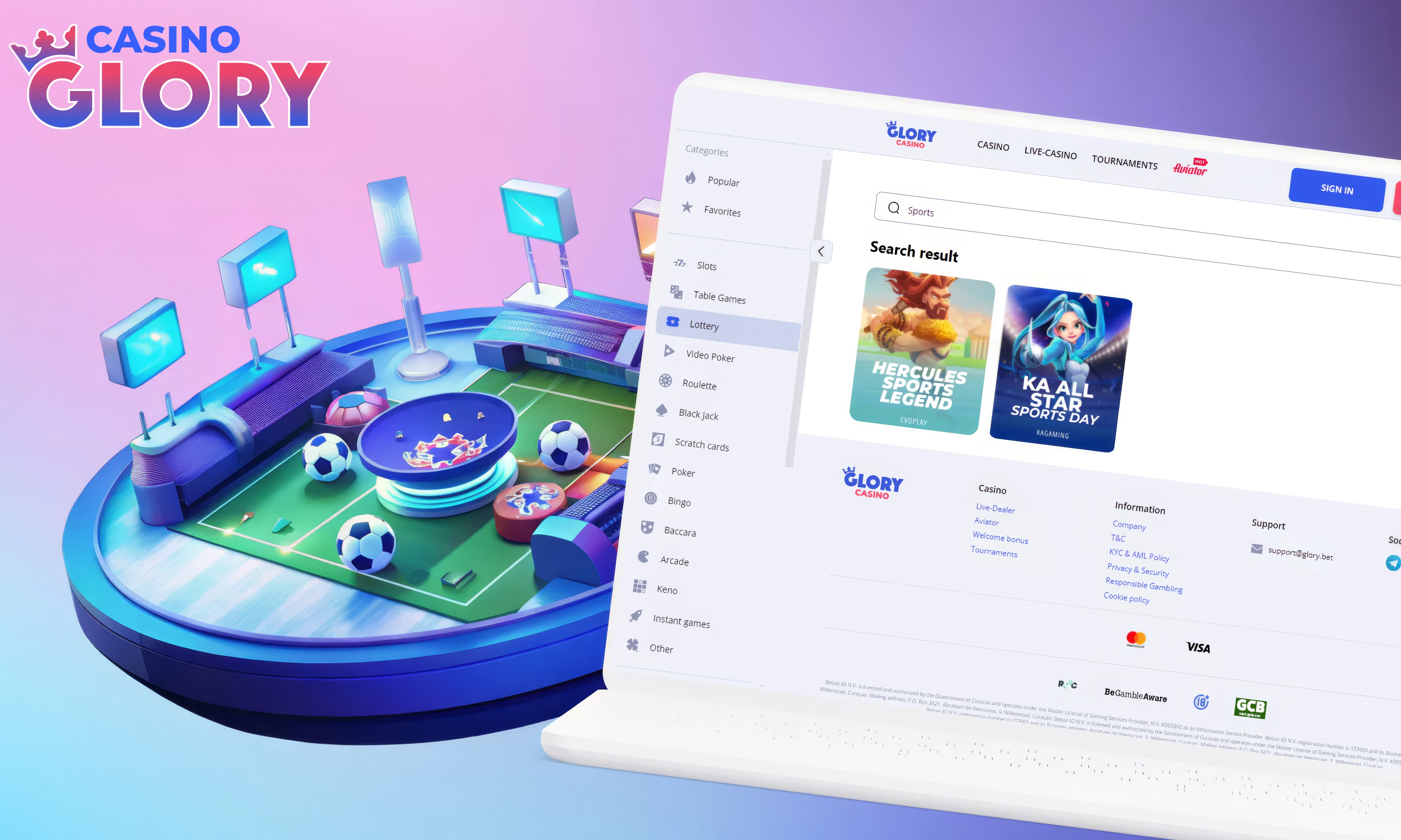 Glory V-Sport – New Section on the Official Website